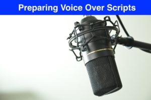 Preparing Voice Over Scripts
